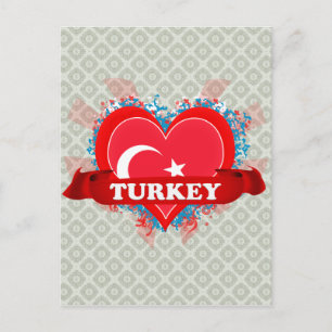 Vintage I Love Turkey Postcard