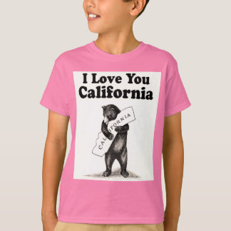 Vintage I Love You California T-Shirt