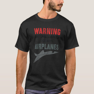 Vintage I May Spontaneously TALK ABOUT AIRPLANES P T-Shirt