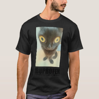 Vintage I Need Ibuprofen Funny Cat Meme Japanese T-Shirt