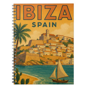 Vintage Ibiza Spain Baleares Island Notebook