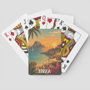 Vintage Ibiza Spain Party Summer Vacation Playing Cards
