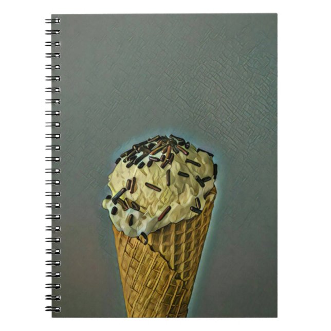 Vintage ice cream art notebook (Front)