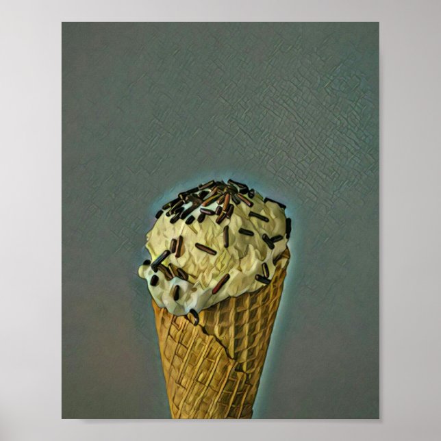 Vintage ice cream art poster (Front)