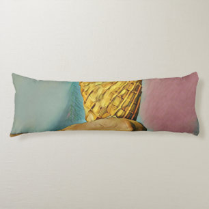 Vintage ice cream cone body cushion