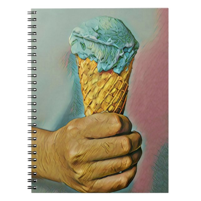 Vintage ice cream cone notebook (Front)