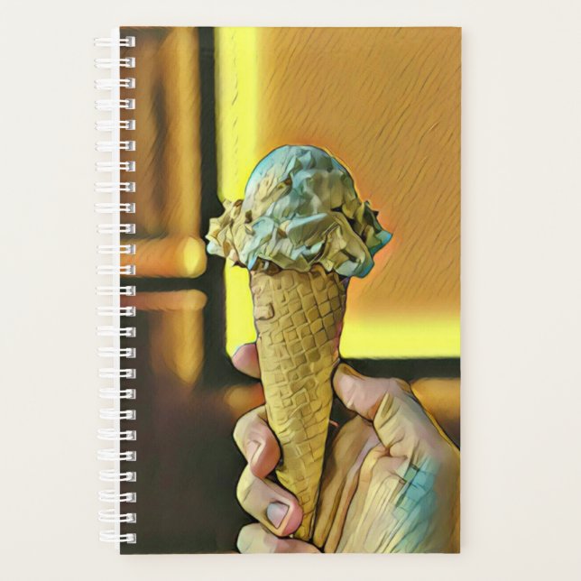 Vintage ice cream cone planner (Front)