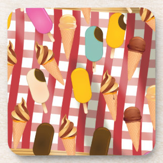 Vintage Ice Cream Picnic Coaster