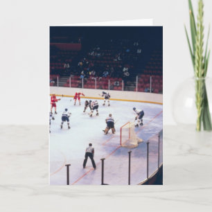 Vintage Ice Hockey Match Card