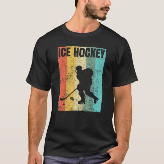 Vintage Ice Hockey Sport Player T-Shirt