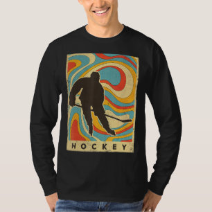 Vintage Ice Hockey Sport Retro Poster T-Shirt