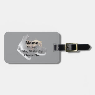 Vintage Ice Skates Luggage Tag