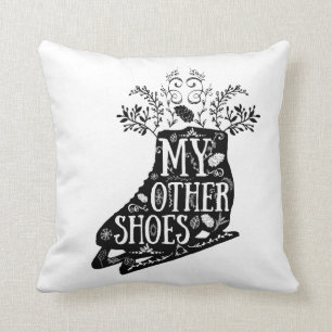 Vintage Ice Skates Pillow