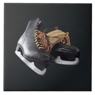 Vintage Ice Skates Tile