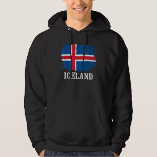 Vintage Iceland Flag For Icelandic Hoodie