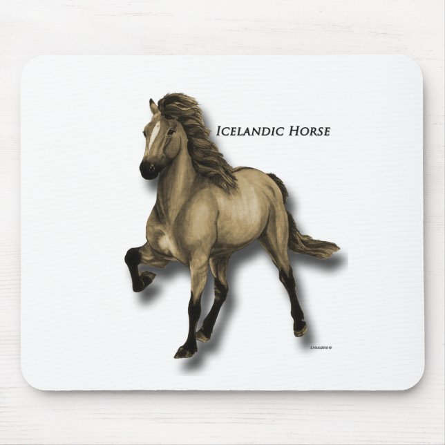 Vintage Icelandic Mouse Mat (Front)