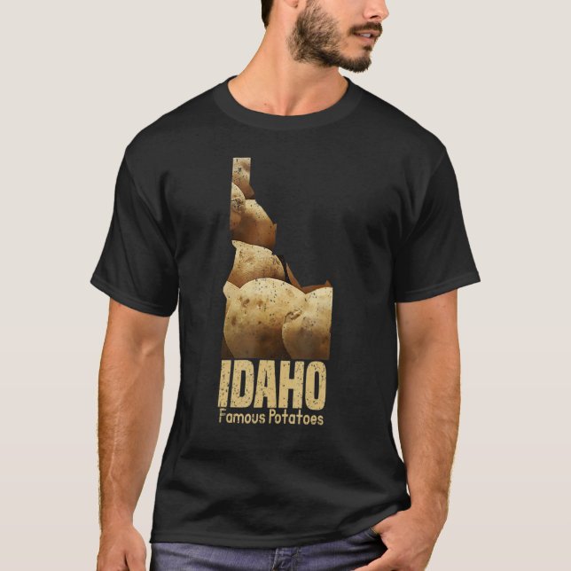 Vintage Idaho Famous Potatoes T-Shirt (Front)