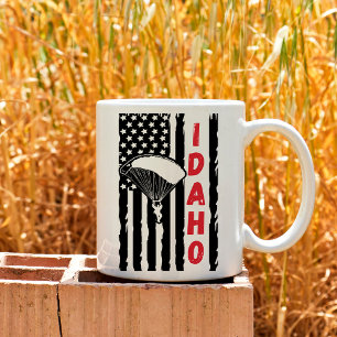 Vintage Idaho Paragliding Skydiving Coffee Mug