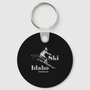 Vintage Idaho Tamarack Skiing Tee Key Ring