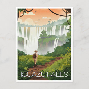Vintage Iguazu Falls Argentina Postcard