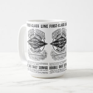 Vintage Illinois Central RR Coffee Mug