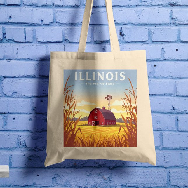 Vintage Illinois Tote Bag (Creator Uploaded)