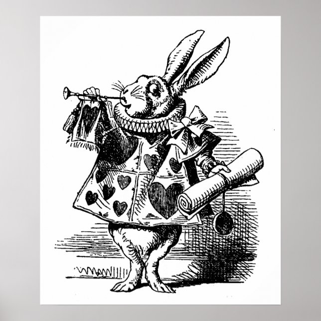 Vintage illustration Alice in Wonderland Poster (Front)