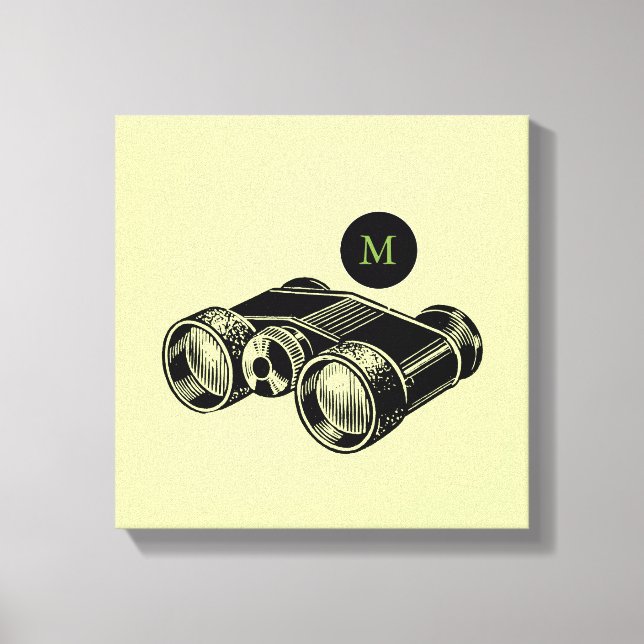 Vintage Illustration Binoculars Monogram Canvas (Front)