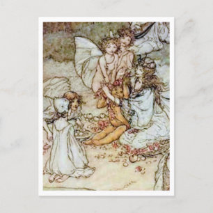 Vintage Illustration by Arthur Rackham Fairies Postcard