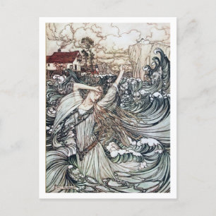 Vintage Illustration by Arthur Rackham Undine Postcard
