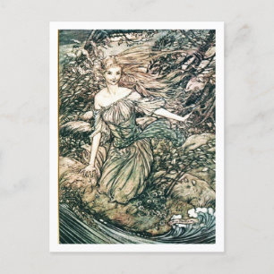 Vintage Illustration by Arthur Rackham Undine Postcard