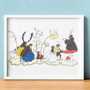 Vintage Illustration by Else Wenz Vietor Poster