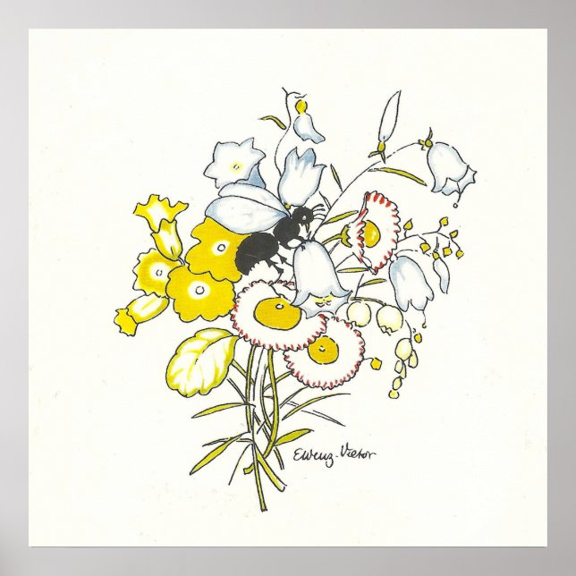 Vintage Illustration by Else Wenz Vietor Poster (Front)