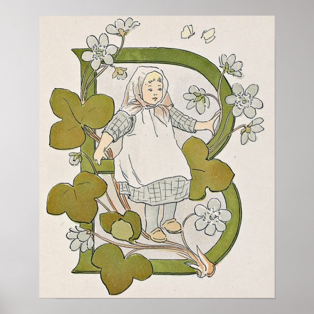 Vintage Illustration by Ottilia Adelborg Poster (Front)