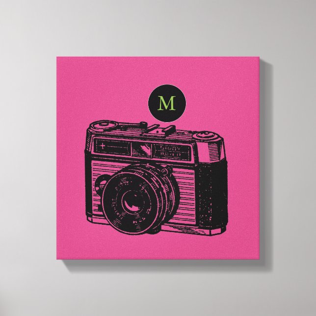 Vintage Illustration Camera 2 Monogram Canvas (Front)