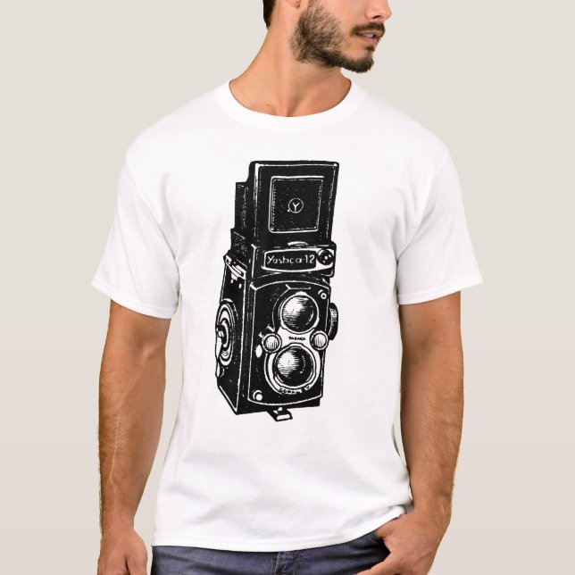 VINTAGE ILLUSTRATION Camera Men Tee (Front)
