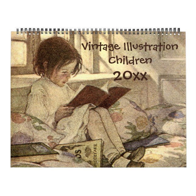 Vintage Illustration Children and Babies Calendar (Cover)