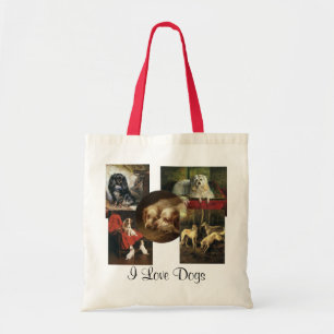 Vintage Illustration Dogs and Puppies! Tote Bag