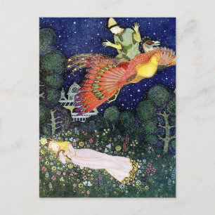 Vintage Illustration Edmund Dulac Firebird Postcard