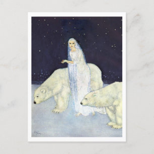 Vintage Illustration Edmund Dulac Ice Maiden Postcard