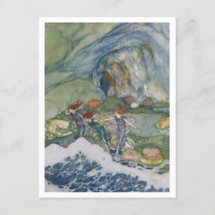 Vintage Illustration Edmund Dulac Tempest Postcard