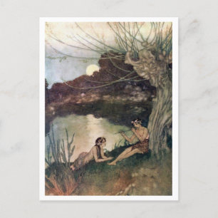 Vintage Illustration Edmund Dulac Tempest Postcard