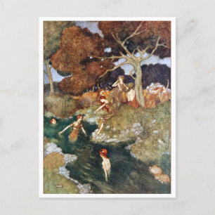 Vintage Illustration Edmund Dulac Tempest Postcard