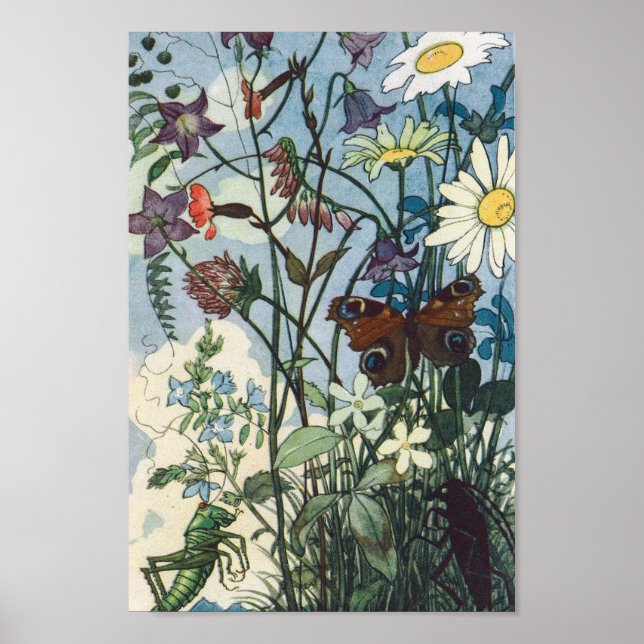 Vintage Illustration Else Wenz Vietor Poster (Front)