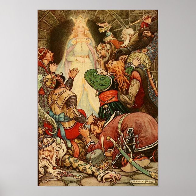 Vintage Illustration Frank C. Pape Poster (Front)