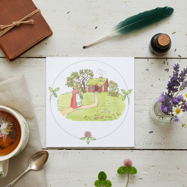 Vintage Illustration Little Old Woman Elsa Beskow (Creator Uploaded)