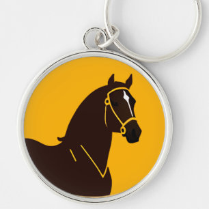 Vintage Illustration of a Horse Key Ring
