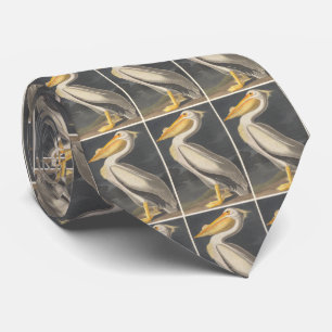 Vintage Illustration of a White Pelican (1836) Tie