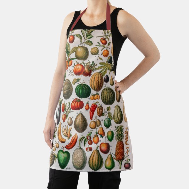Vintage illustration of fruits and vegetables apron (Insitu)