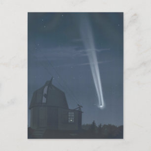 Vintage Illustration of Great Comet of 1881 Postcard